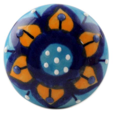 Mustard Flower Flat Ceramic Wine Stopper